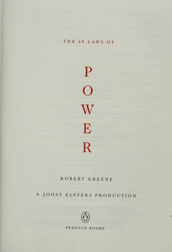 The 48 Laws of Power by Robert Greene - Book Cover