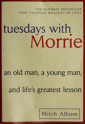 Tuesdays with Morrie by Mitch Albom - Book Cover