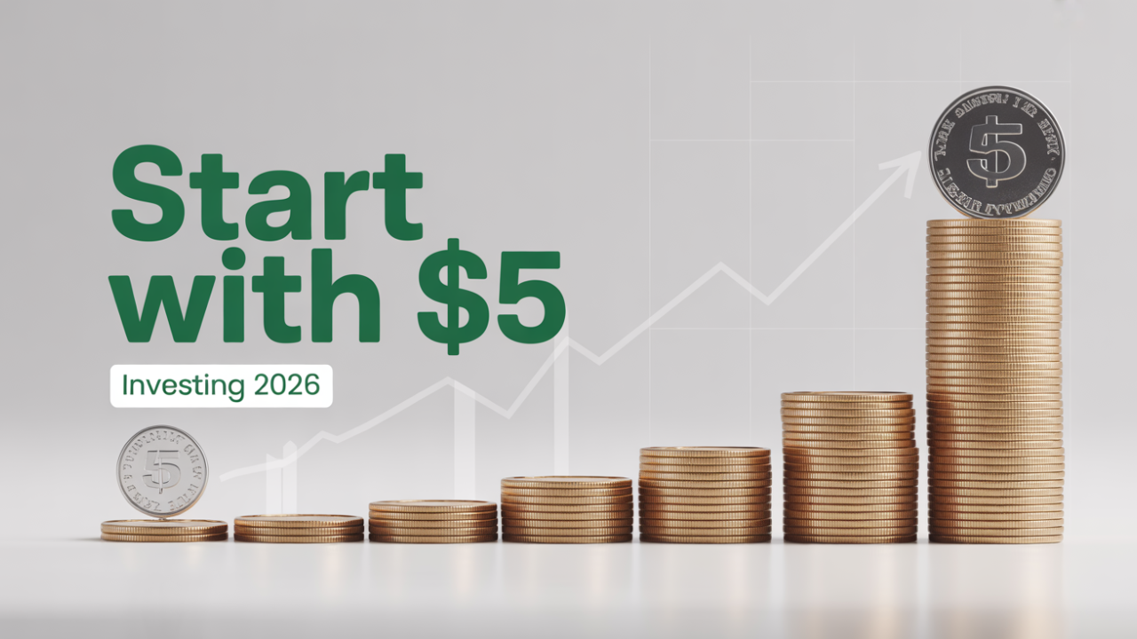how to start investing with little money 2026 beginner guide fractional shares index funds growth chart